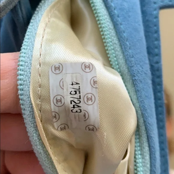 CHANEL Blue Mini Bag with Gold Accents - Picture 8 of 10